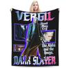 Game DMC Vergil Devil May Cry Blankets Flannel Spring Autumn Breathable Lightweight Thin Throw Blankets for Bed Office Quilt
