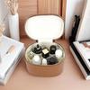 PU Leather Large-capacity Cosmetic Box with Internal Storage Box Fashionable Makeup Bag Luxury Cosmetic Pouch Elegant Organizer