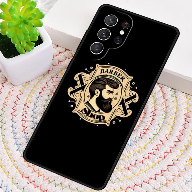 Barber Shop Hair Stylist soft Phone Case for Samsung Galaxy note 10 pro S26 Ultra S23 S24 FE S25 S21 S22 PLUS shockproof Cove