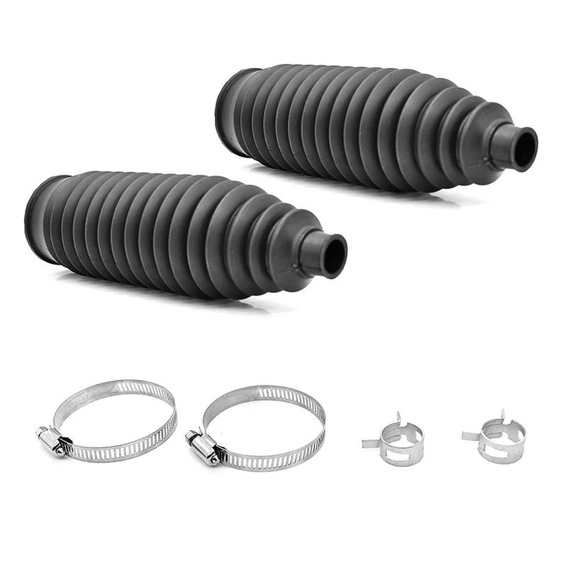 Universelles Silikon-Lenkgetriebe-Manschetten-Kit Links & Rechts Schwarz Silikon und Metall Automobilteile Zubehör