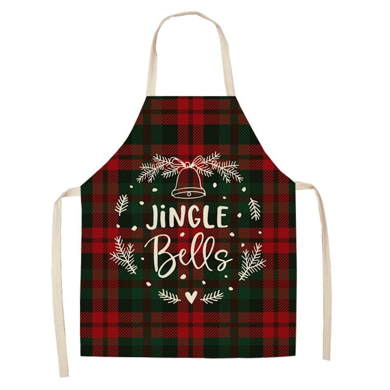 Linen Merry Christmas Apron Christmas Decorations for Home Kitchen Accessories 2025 Christmas Natal Navidad 2025 New Year Gifts