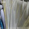 Stretch Knitted Fabric with Glitter By Meters for Clothing Wedding Dresses Sewing Plain Drape Soft Textile Needlework Black Blue