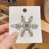 Hair Clip Stylish Hairpin Sparkling Snowflake Design Women Girls Daily Wear Hair Clamp Weddings Christmas Ornaments