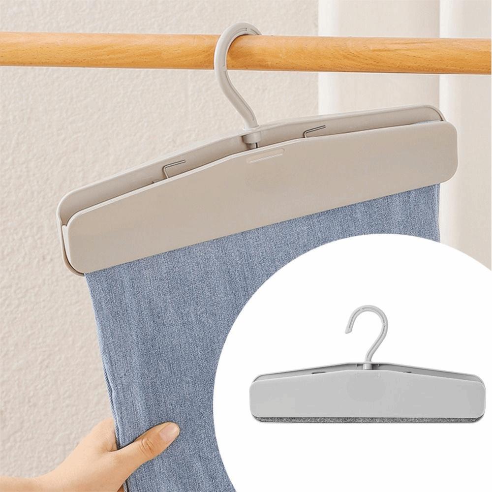 New Non-slip Pants Clip Hangers Space-Saving Easy-Grip Clothes Clips Traceless Orderly Skirt Hangers Household