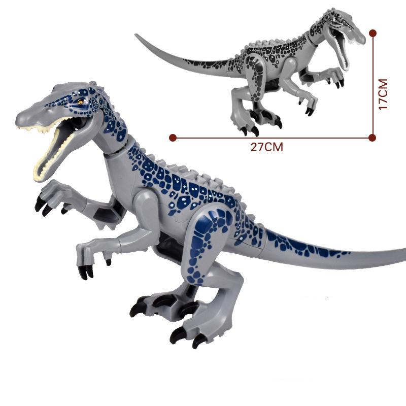 Jurassic Dino World Store Dinosaurfigurer Klosser Byggeklosser Velociraptor T-Rex Triceratops Indominus Rex Leker For Barn