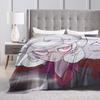 Helltaker Pattern Anime  Blanket Soft Warm Flannel Throw Blanket Bedspread for Bed Living room Picnic Travel Home Sofa