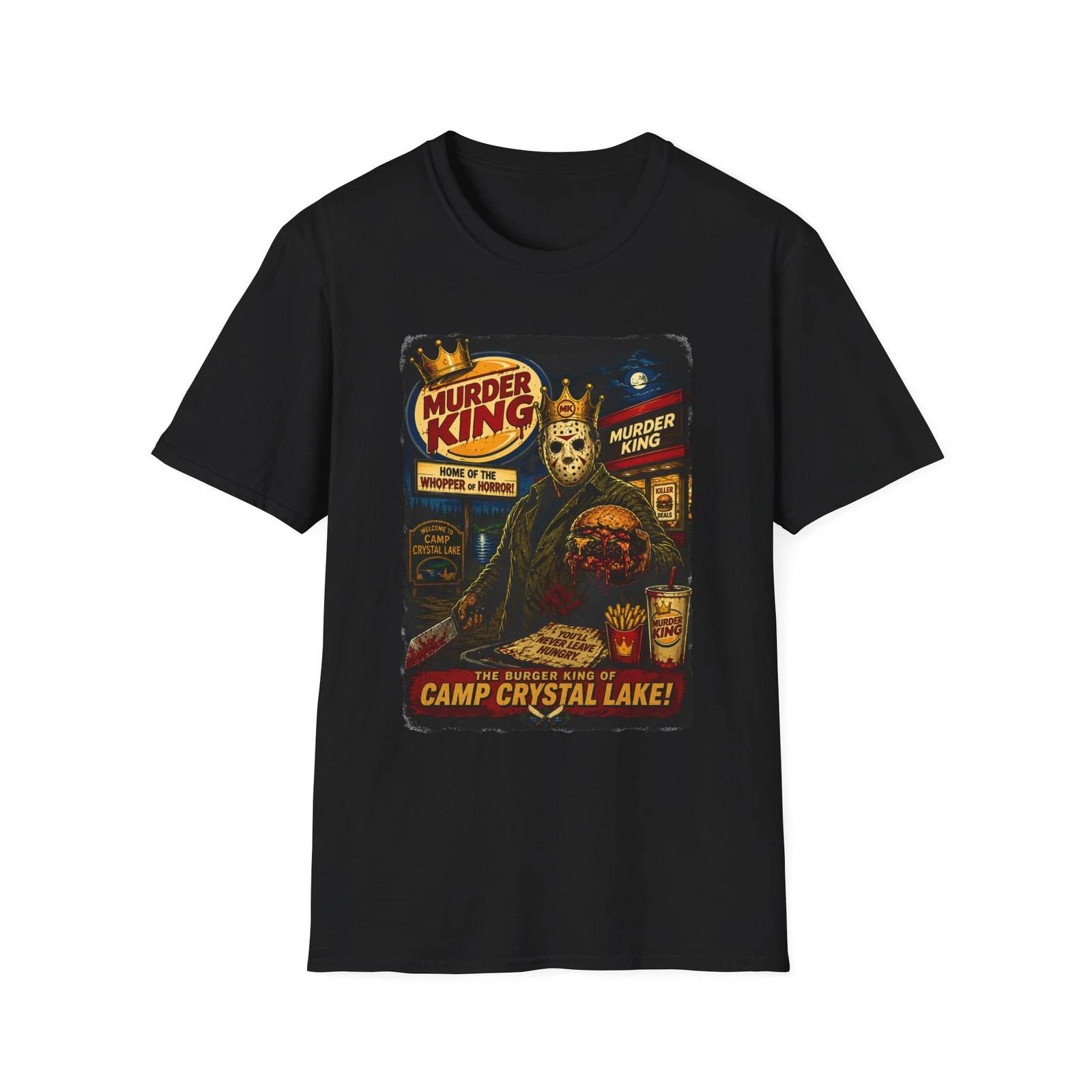 Camp Crystal Lake Horror Poster T-Shirt | Jason voorhees XS
