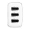 Baseus Compact Quick Charger Network Charger, 3X USB, 17W (White)