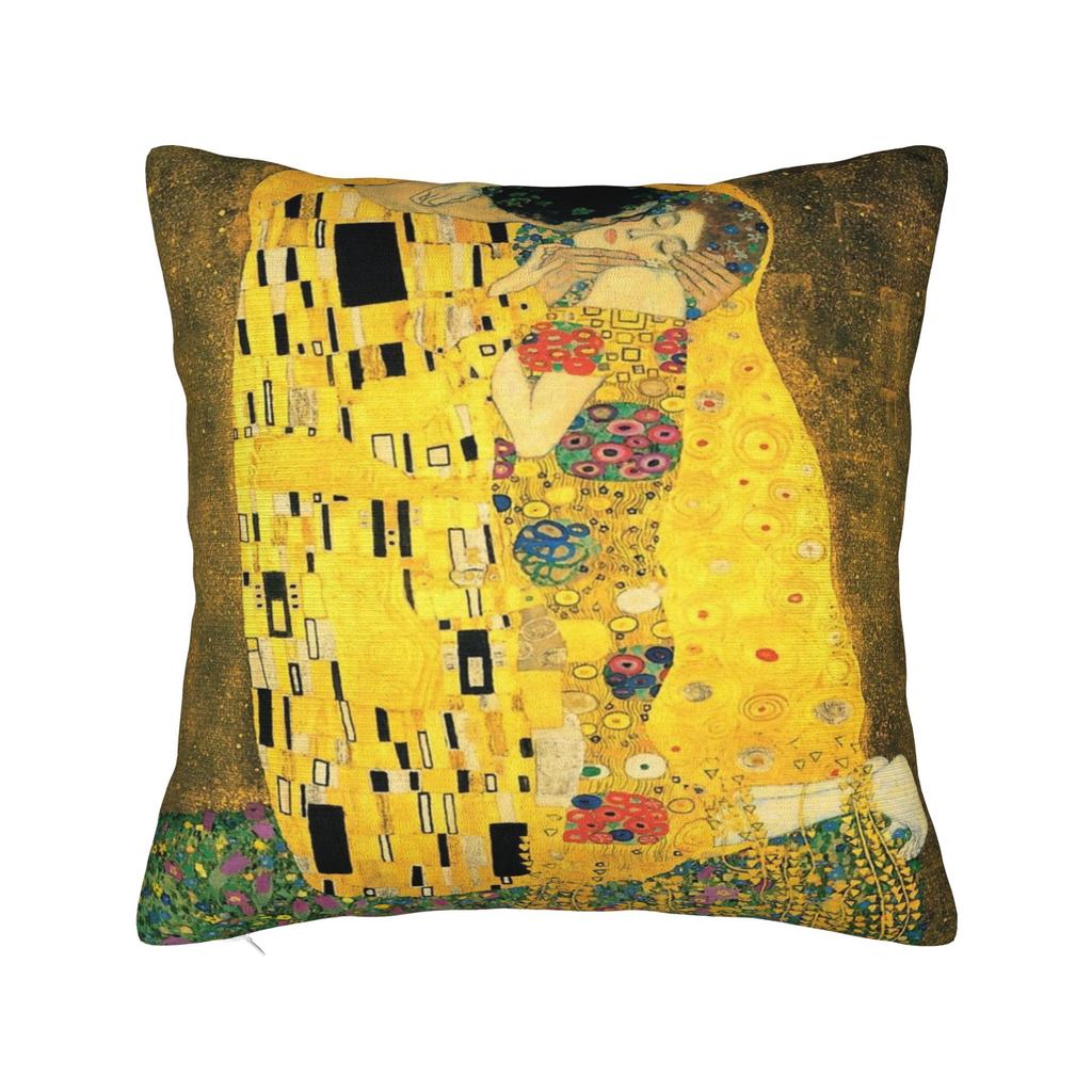 Gustav Klimt Country Garden  Printing Pillowcase Cushion Cover  Pillow Covers New Style Chair Decoration Zipper Multi-Size