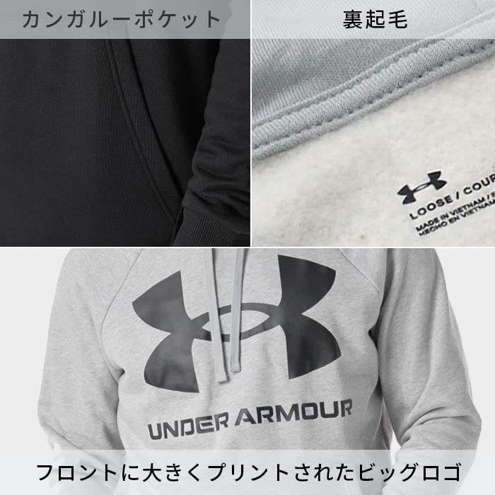 UNDER ARMOUR Pullover 1357093 Size Men's Hoodie, Sweatshirt, Fleece-Lined, (Navy (410), SM) [Used]