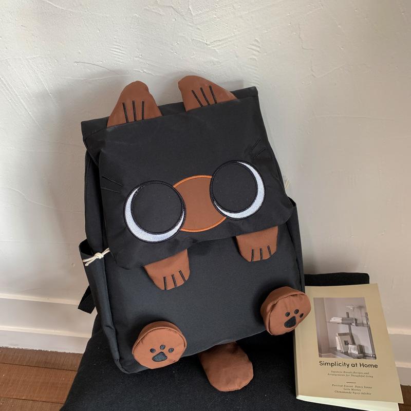 New high-value, fresh, sweet and cute cartoon kitten backpack, light and large-capacity backpack for primary and secondary school students
