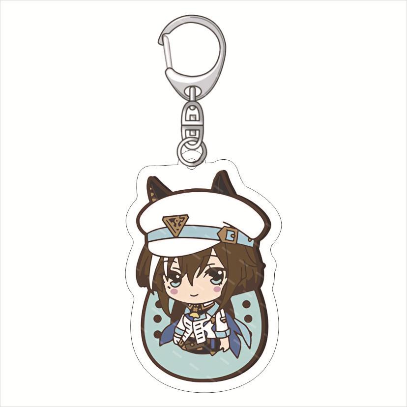

Pretty Derby Anime Acrylic Fun Keychain Lovely Bag Charms Pendant Friends Gift Fans Key Chain Cute Souvenir Creative Q Version 6 cm