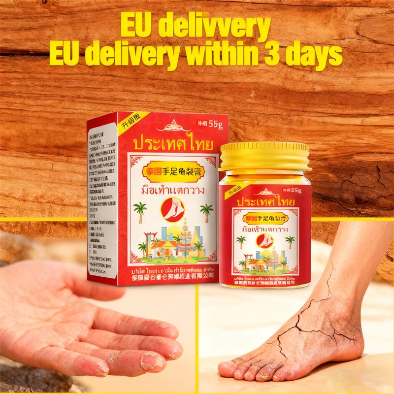 Thai Hand & Foot Crack Balm - Soothes Chapped Skin, 55g Imported Repair Cream