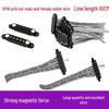 5-Pin Magnetic Connector with Solder Wire and Bend-Resistant Male & Female Gold-Plated Spring Pin Contacts
