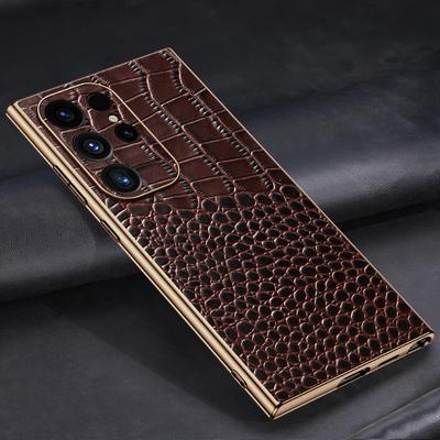 Echtes Leder Handyhülle für Samsung Galaxy S 25 24 S24 S25 Ultra S25ULtra S24ULtra S25 Plus Vollschutz Rückseite Abdeckung