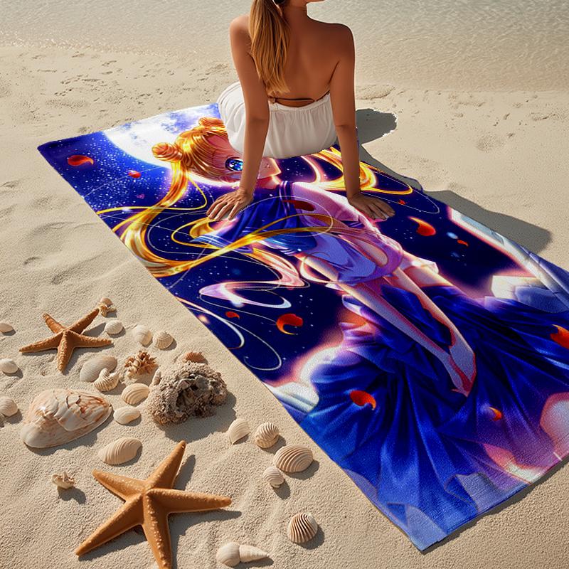 Moonlit Dance Of Love Beach Towel, Super Soft Microfiber, Gift for Her/Him, Birthday, for Pool, Beach, Travel, Home Decor Fan Gifts