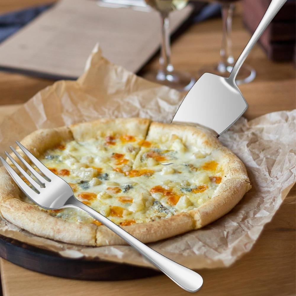 6pcs/Set Utensils Premium Stainless Steel Include Serving Spoon Soup Ladle Colander Fork Shovel Mirror Polished Cutlery Set