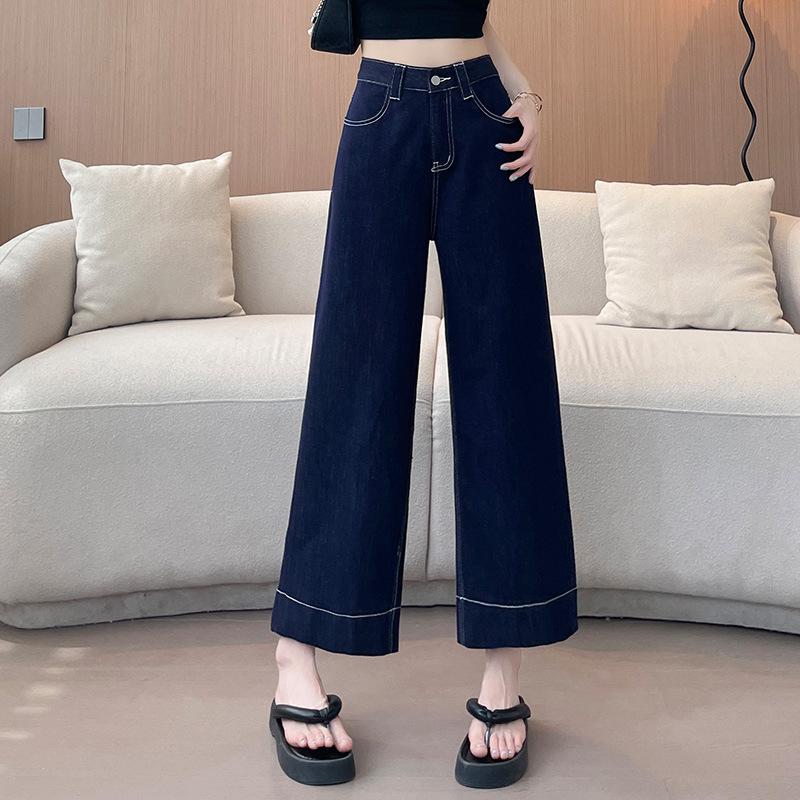 

Women s Summer High Waist Wide Leg Jeans Loose Slimming Denim Pants 2XL