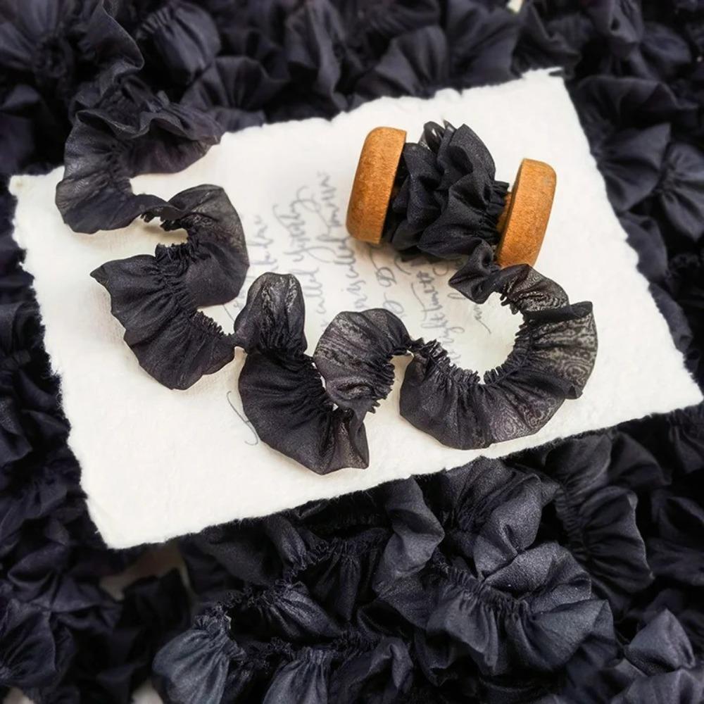 Polyester Pleated Lace Ribbon 3cm Wide Lace Material Ruffle Sewing Fabric Pleated Clothing DIY Supply