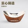 Retro Solid Fu Character Alloy Ingot Metal Ornament Silver Ingot Jewelry Decoration High-end Accessories Small Gift