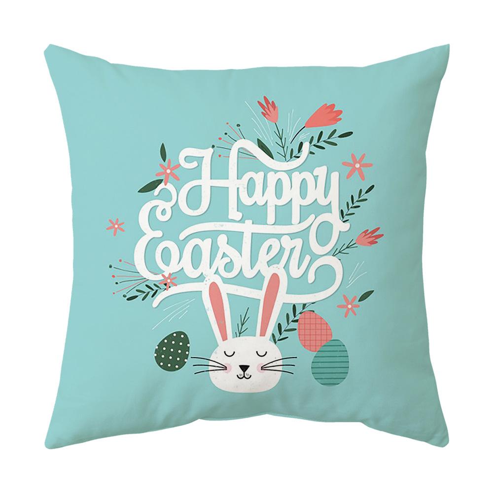 Easter Pillow Cover Cartoon Sofa Cushion Cover Office Waist Cushion Cover