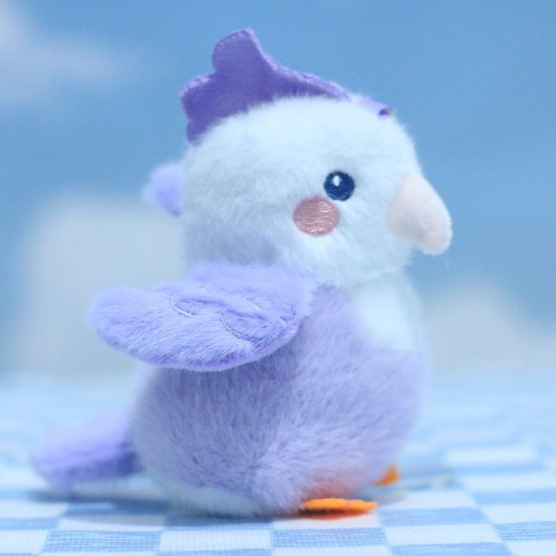 Cute Realistic Plush Sparrow Pendant Keyring Charming Stuffed Toy For Kids