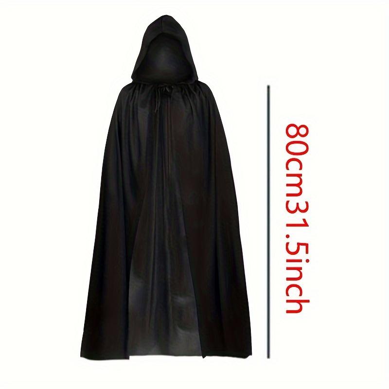 1 pièce Fête d'Halloween Adulte Faucheuse Cape Noire Costumes de Festival Vampire Halloween Sorcier Déguisement Cosplay Accessoires Bleach black