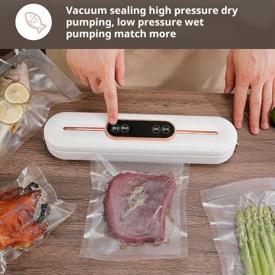 Yousheng Vacuum Sealing Machine with Two Sealing Modes High Sealing Efficiency Digital Display Easy To Use Fully Automatic Vacuum Sealer Set