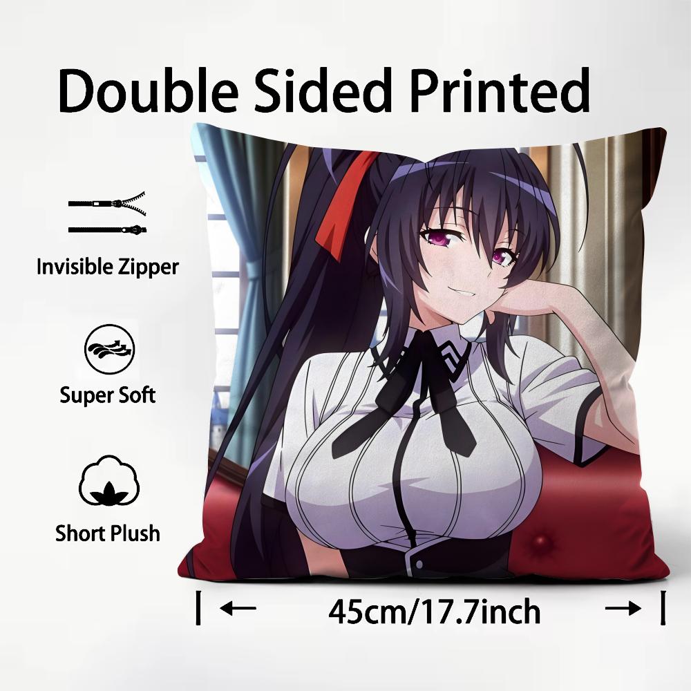 

HHigh School DDxD Anime Cushion Cover Plush Fabric Soft DoubleSided Printed Sofa Warm Winter Home Child Gift Pillow Case 30x30cm