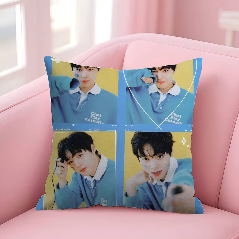Korean Idol P-Park Ji-Hoon  Cushion Cover Inches Farmhouse Decor Home Throw Pillow Covers for Couch Decorations