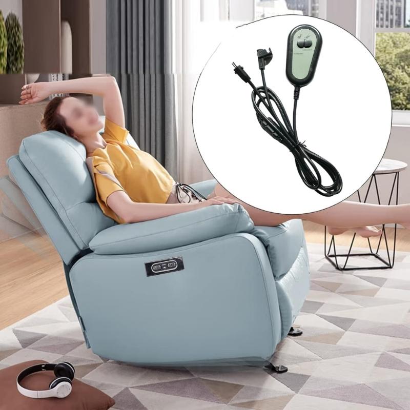 Adjustable Recliner Power Controller Double Position Switches ABS Recliner Switches for Homes Spa Office Furniture Easy Setups