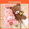Bear Jar Honey Cake Rabbit Plush Toy Cute Cartoon Doll Children Birthday Gift