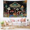 Starry Sky Eyes Mushroom Tapestry Wall Hanging Mysterious Witchcraft Art Hippie Tapitz Living Room Bedroom Home Decor
