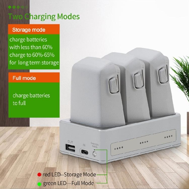 Intelligentes Batterieladegerät Ladestation mit Flip-LED-Statusanzeige Überladeschutz, Perfekt für Zuhause