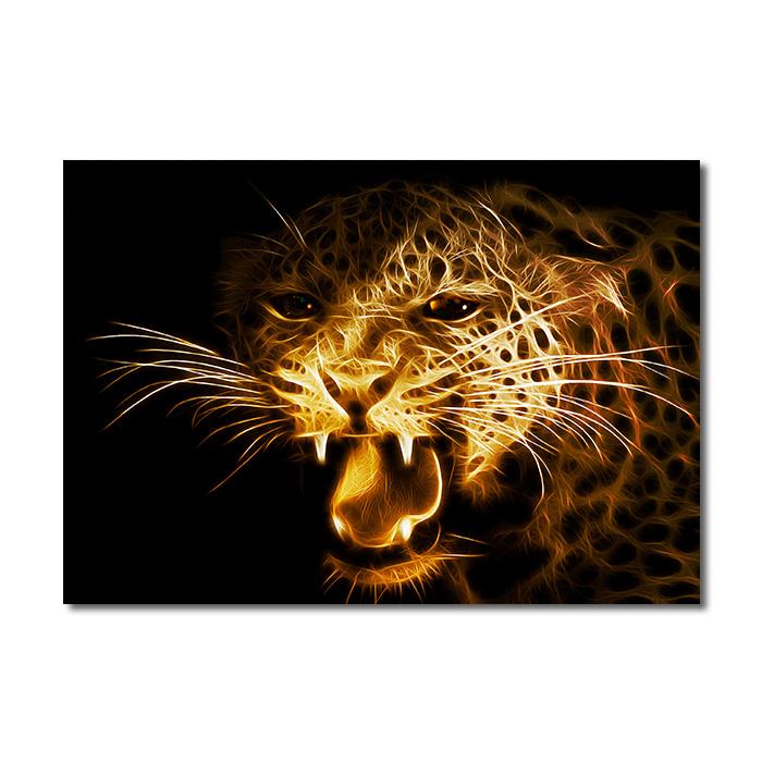 

Красочные абстрактные животные, холст, картина, настенное искусство, леопардовый волк, постер и принт, современный домашний декор, настенные панно для гостиной 60x90cm No Frame