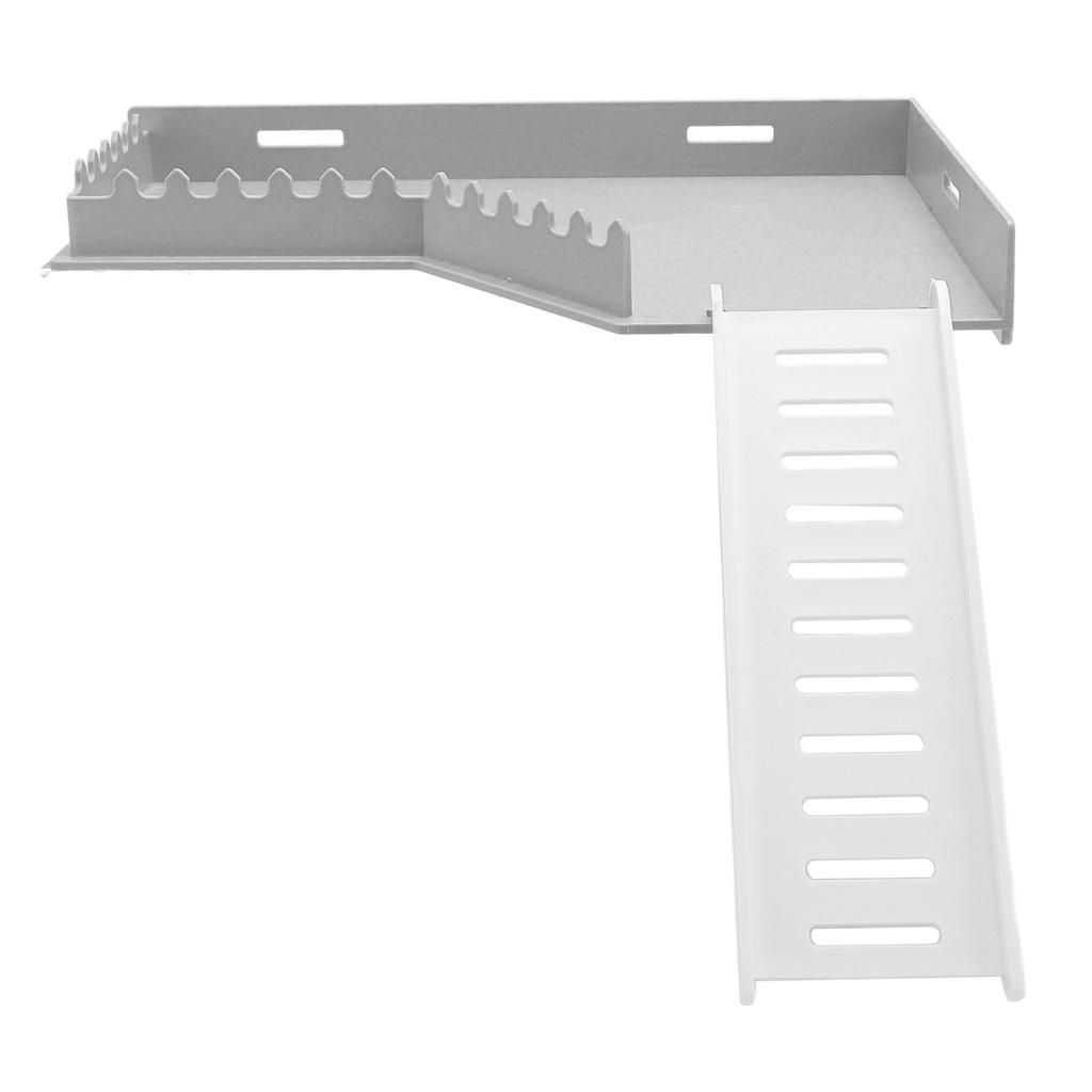 Hamster Cage Platform Safe Exercise Toy Plastic Small Animal Cage Standing Platform with Ladder for Guinea Pig Cage L