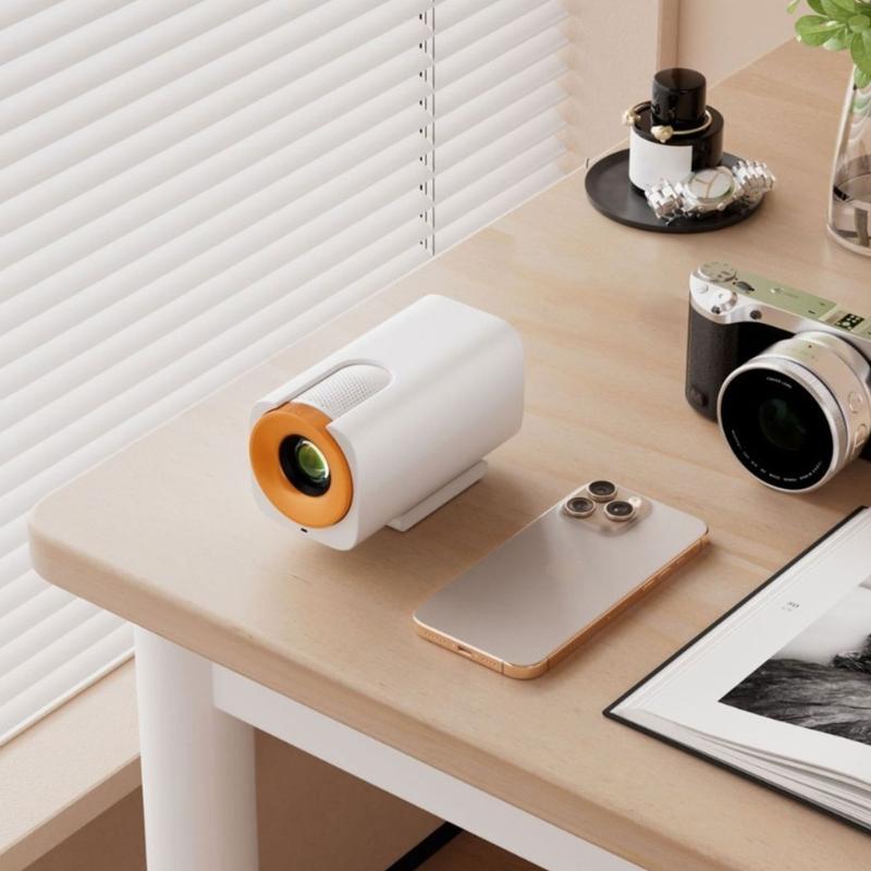 1080P Folding Projector Double Band Auto Adjusting Wireless Streaming Indoor Outdoor 110V Compatible