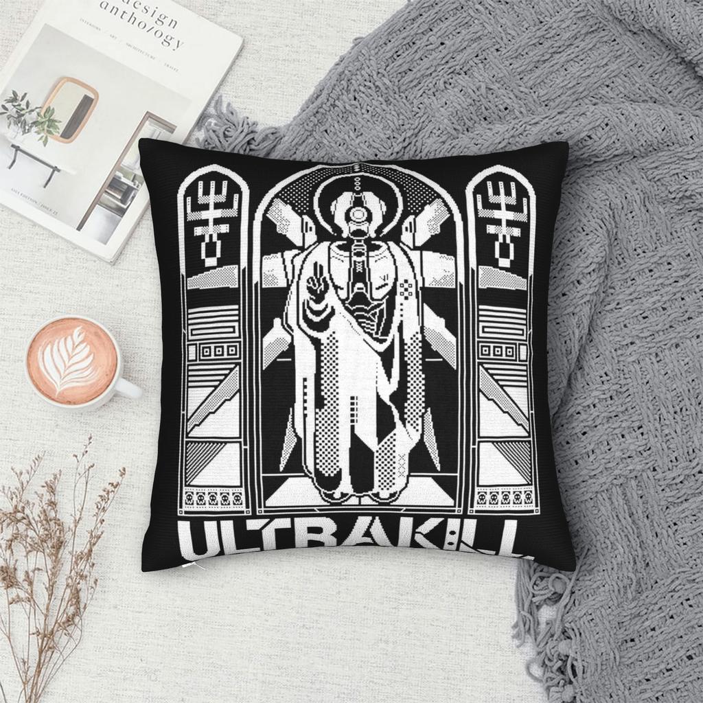 Bed Decoration ULTRAKILL White Edition Pillowcases Stuff Pillow Cover Square Multi-Size