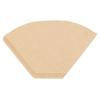 Beiyin 102 Fan-Shaped Natural Coffee Filter Paper, 100 Count