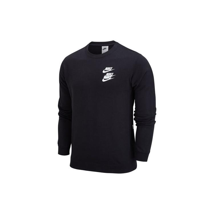 Nike Unisex Nike Sportswear Logo Printing Round-neck Sweatshirt Black Men s DV7381-010 S