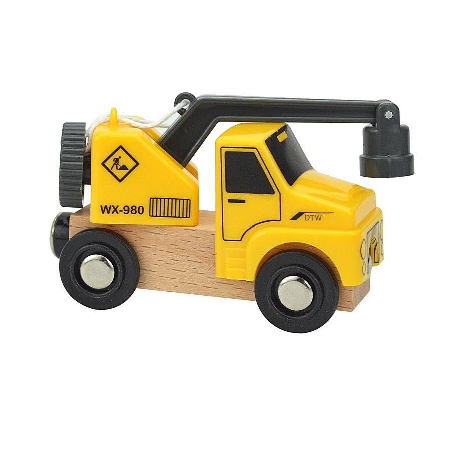 Non-Toxic Wooden Track Electric Locomotive Train Magnetic Car Toy For All Brand Wooden Train Track Railway Toys For Kids Educational Toys