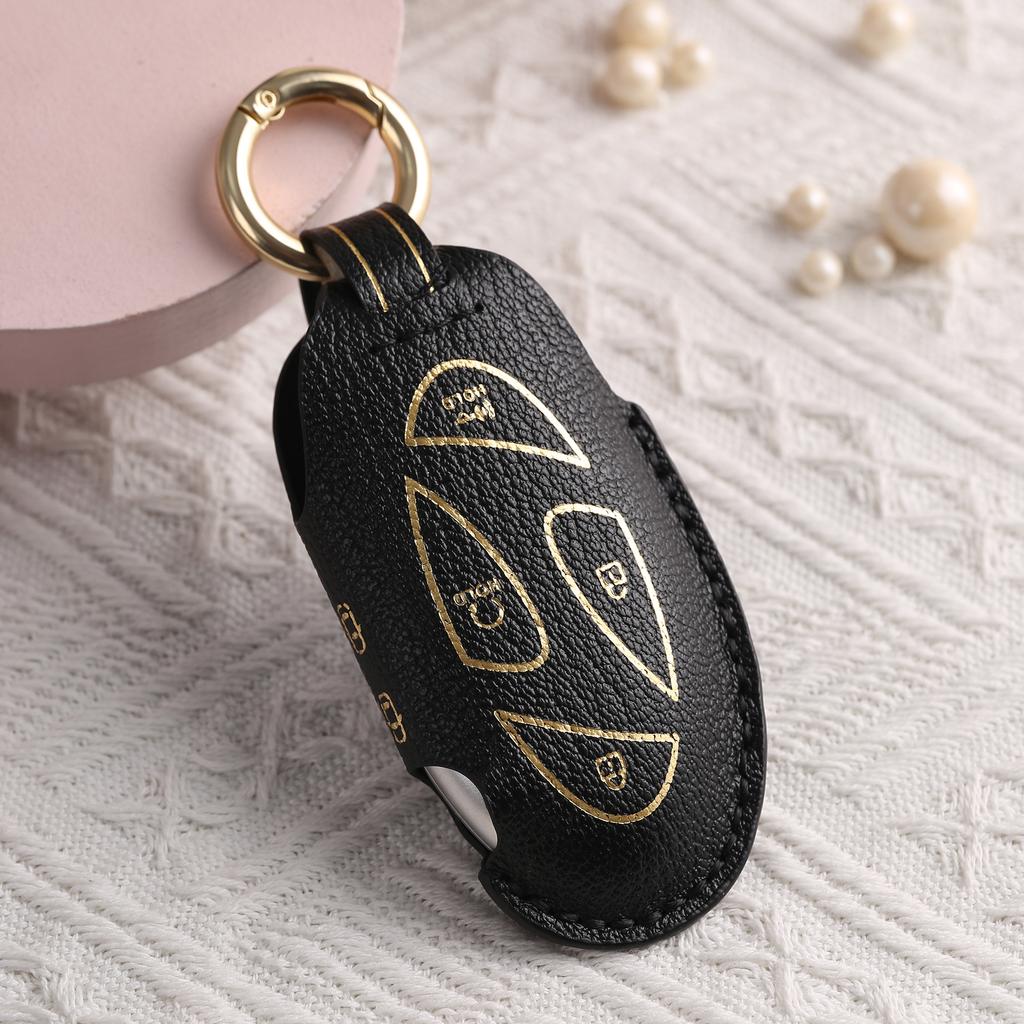 Customized Leather Key Cover, Suitable for Modern Car Key Cover, Pure Hand-stitched Cowhide High-end Key Protection Bag