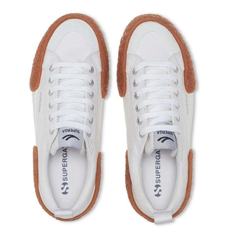 Superga 2660 Streifen Großer Bumper Weiß S2137cwa0r