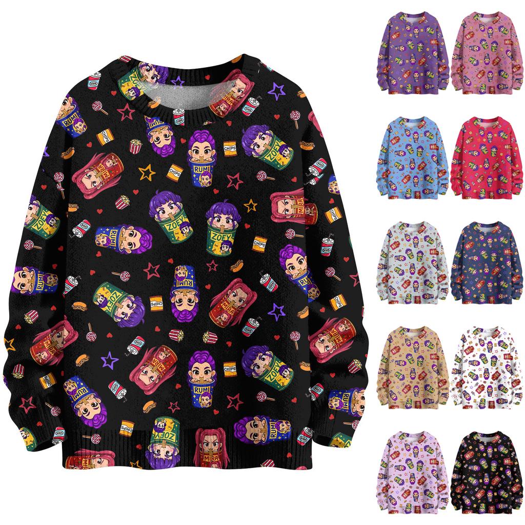 Sweatshirts For Women Knit Sweater Cute Shirt Fall Crewneck Pullover Tops