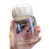 Microwaveable Chubby Cup: High Borosilicate Glass, Portable, Sealed, High Temp Resistant, with Scale