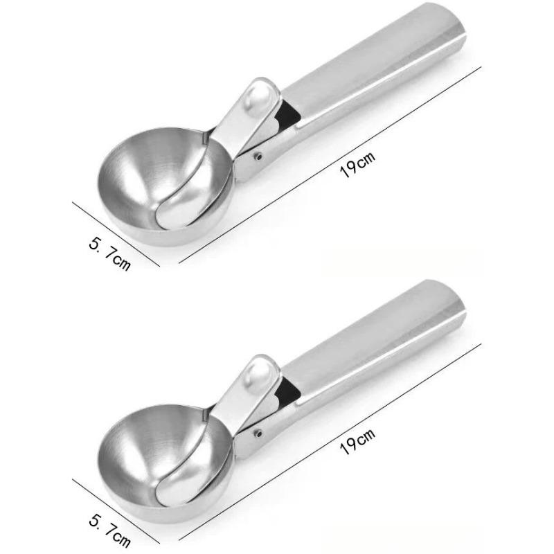 Stainless Steel Ice Cream Scoop and Scooping Tool Multi-functional Ice Cream Scoop and Scooping Tool Ice Cream and Fruit Scoop 6