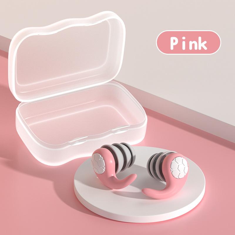1 par de protetores auriculares de silicone macio - cancelamento de ruído, à prova d'água, ajuste confortável, para dormir, nadar, criando um ambiente silencioso
