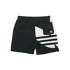 Adidas Originals Trefoil Large Logo Drawstring Mid-Waist Casual Shorts Men Bottoms Black FM9900