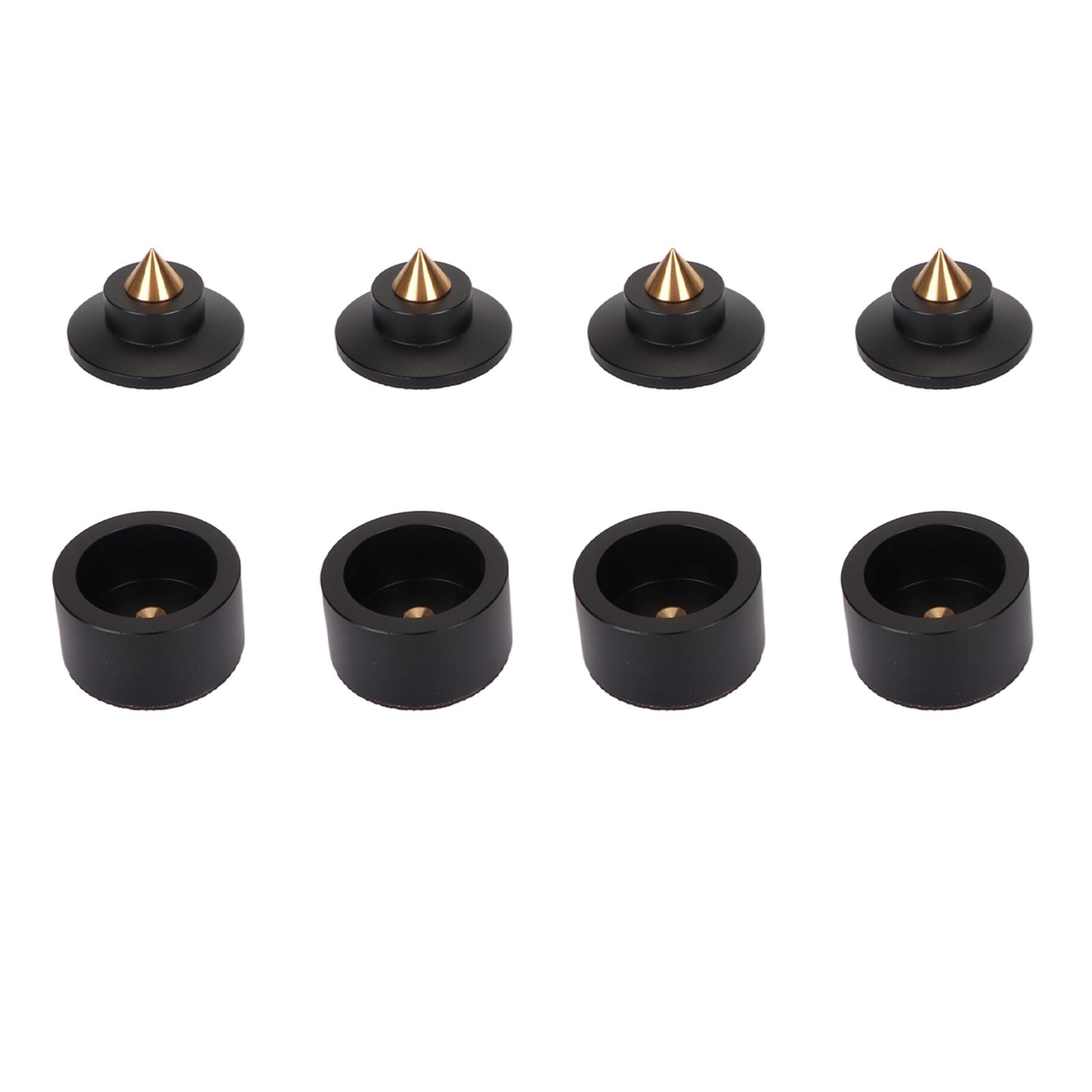4 шт. изоляционные ножки для динамиков, профессиональные амортизирующие шипы для изоляции динамиков HiFi чёрный