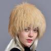 Winter Fur Hats for Women Natural Arctic Fox Fur Warm Thick Knitted Fashionable Stylish Girls Outdoor Snow Skull Beanie Hat